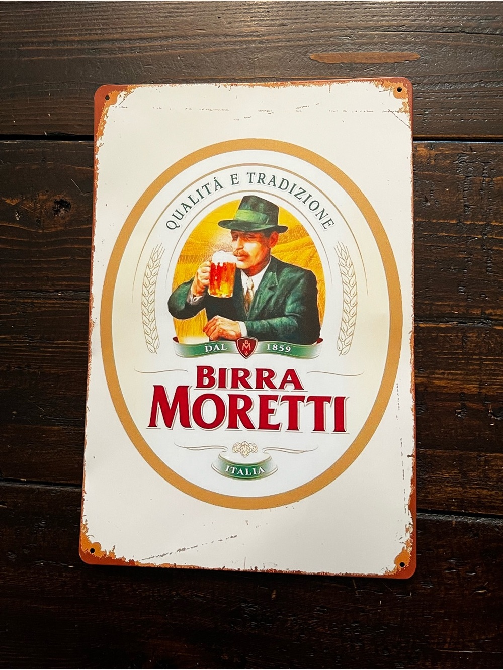 Birra Moretti Vintage Style Metal Sign - New